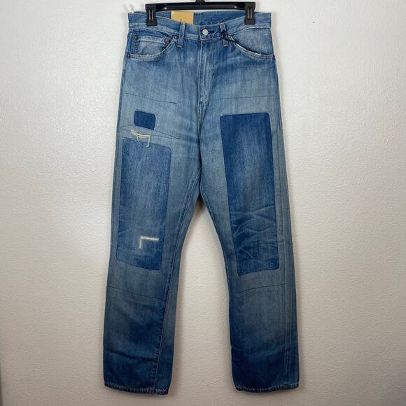 Levi's Vintage Made in Japan 100% Cotton 1950s 701 High Waist Straight Leg Jeans - Picture 3 of 11